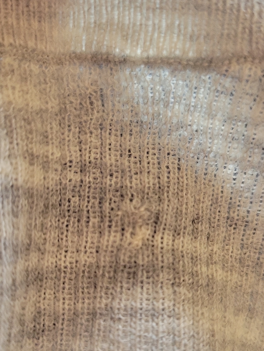 Vince 1/2-Sleeve Knit Lightweight Semi-sheer Gray Heathered Top, XS - Picture 12 of 15